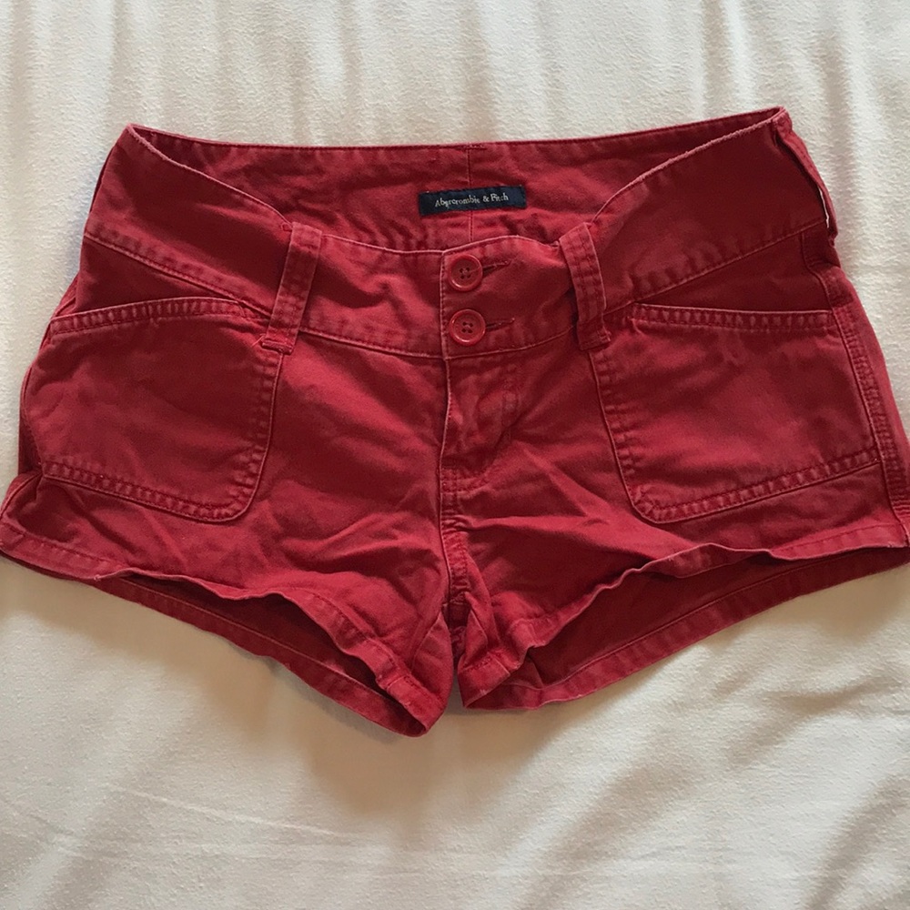 Abercrombie Red Size 2 Shorts